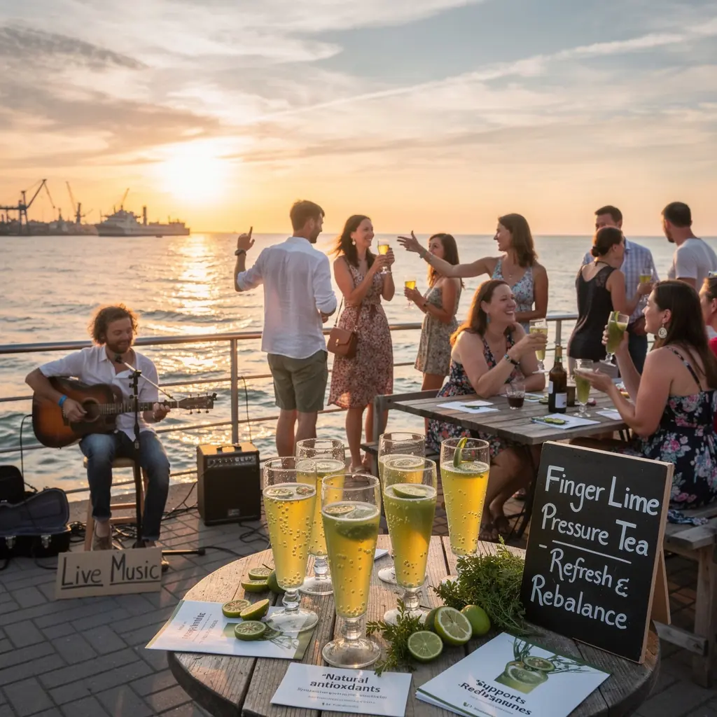 Citrinų ikrai, išdėstyti ant stalo, aplink juos šviežios žolelės.