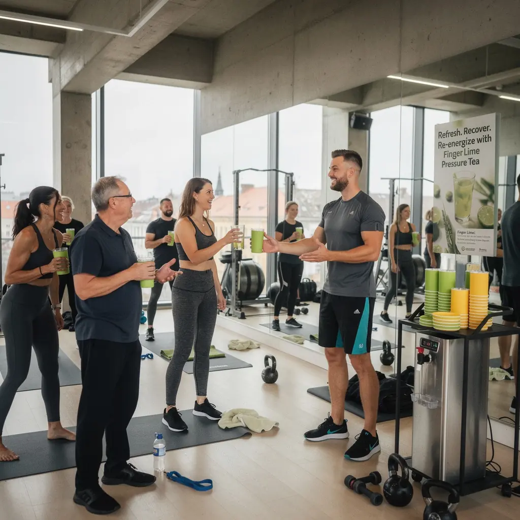 Citrusinių ikrų ir finger lime arbatos derinys, skatinantis sveikatą.